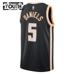 Maillot NBA Atlanta Hawks Dyson Daniels Nike 2025-26 City Edition Noir Swingman - Enfant